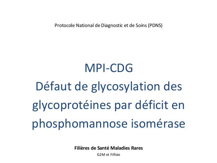 Protocole National de Diagnostic et de Soins